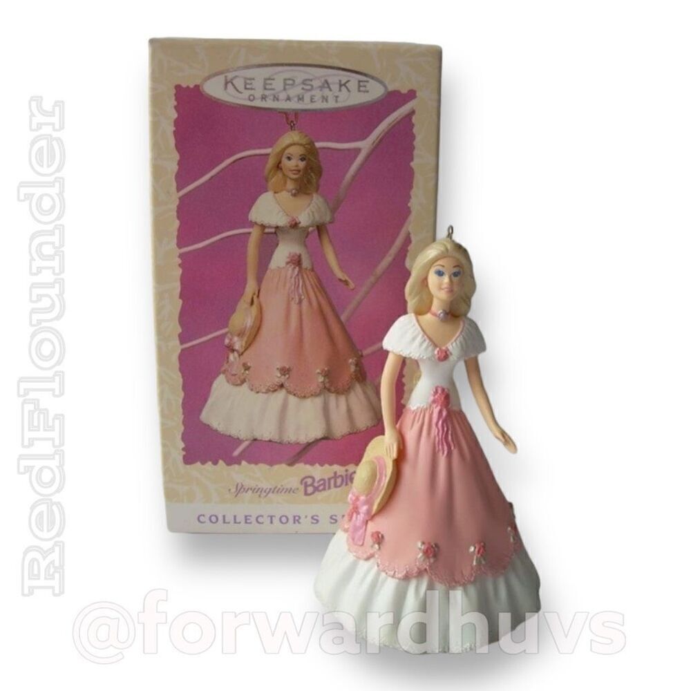Vintage 1997 Spring Collection Hallmark Barbie Ornament